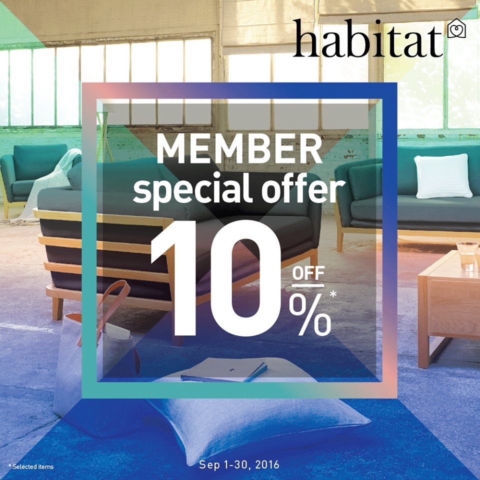 Habitat : Member Special Offer 10% @CDC