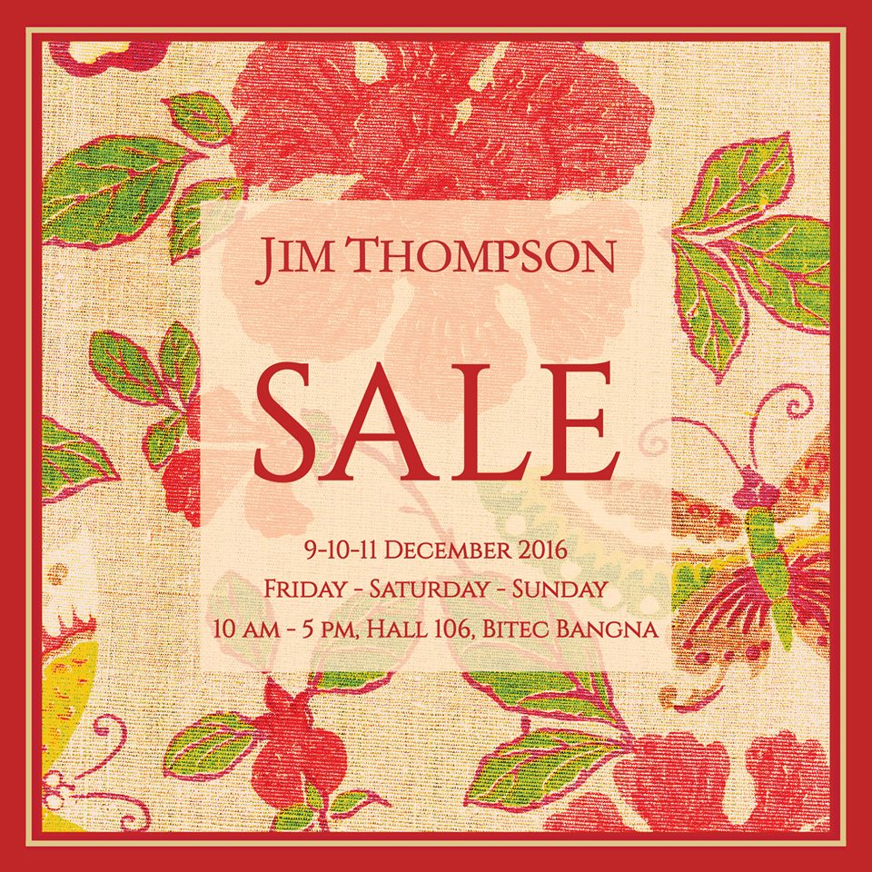Jim Thompson Sale 2016 #Dec