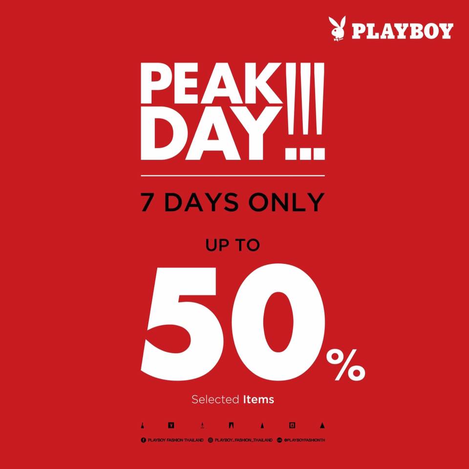 PLAYBOY PEAK DAY! up to 50%