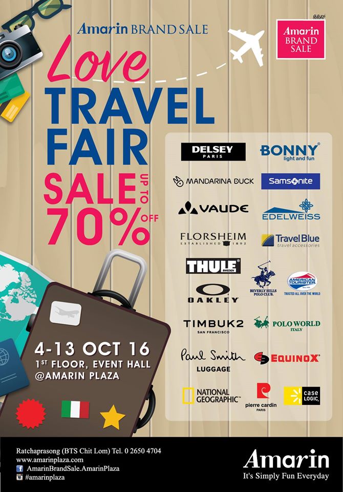 Amarin Brand Sale : Love Travel Fair Sale Up To 90%