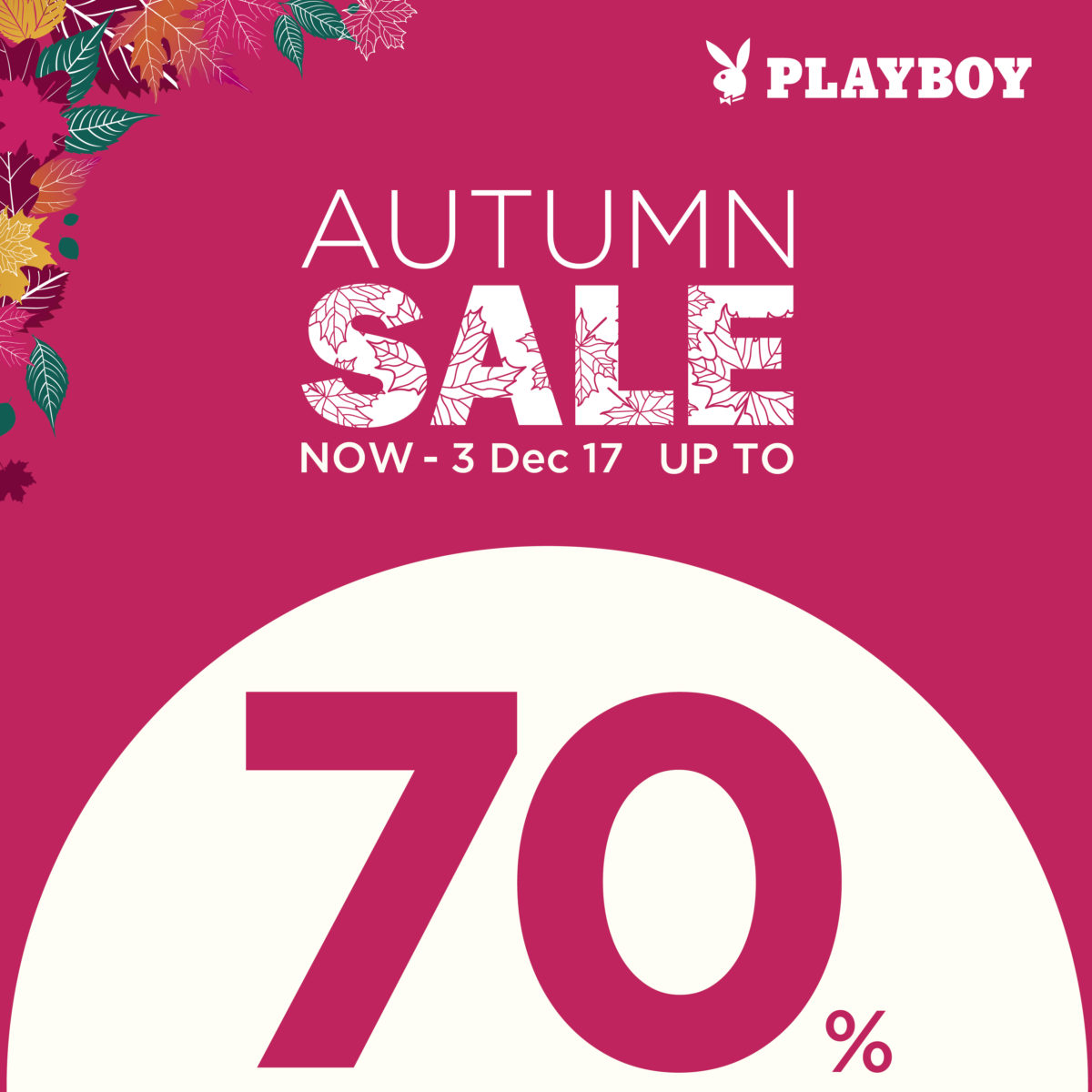 PLAYBOY Autumn SALE ลดสูงสุด 70%