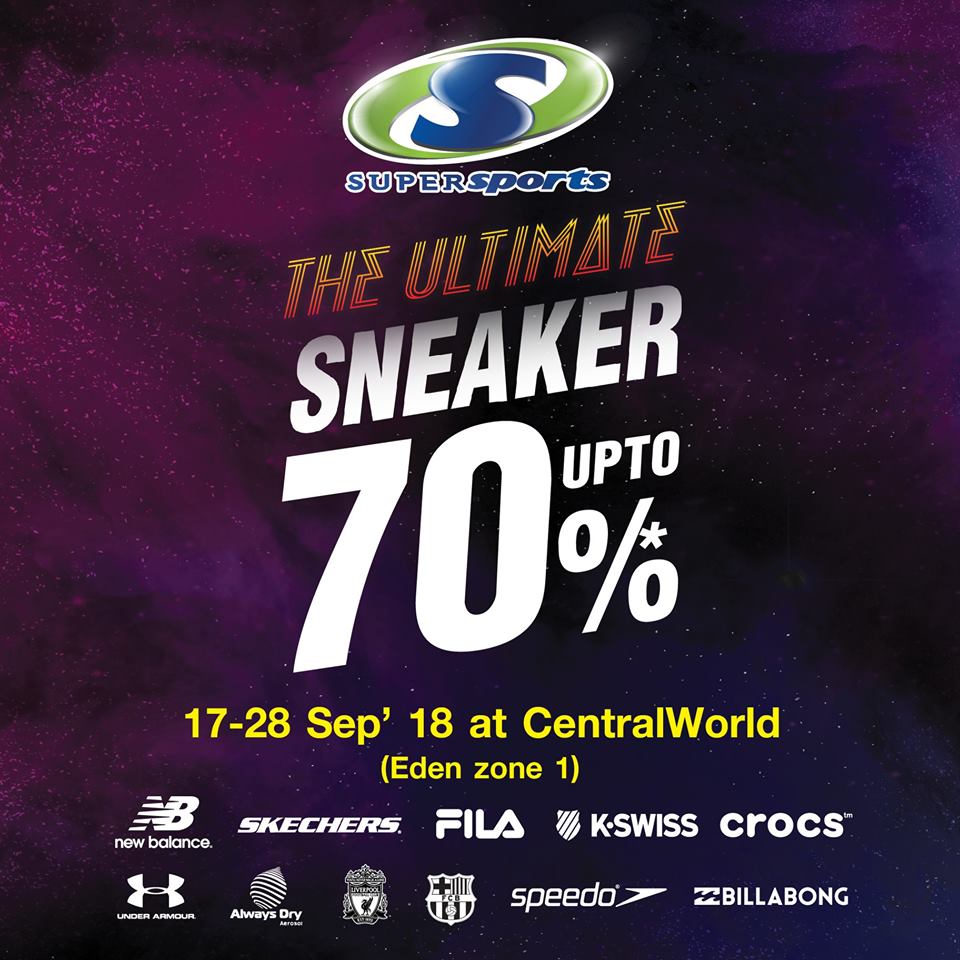 SuperSports The Ultimate Sneaker Sale up to 70%