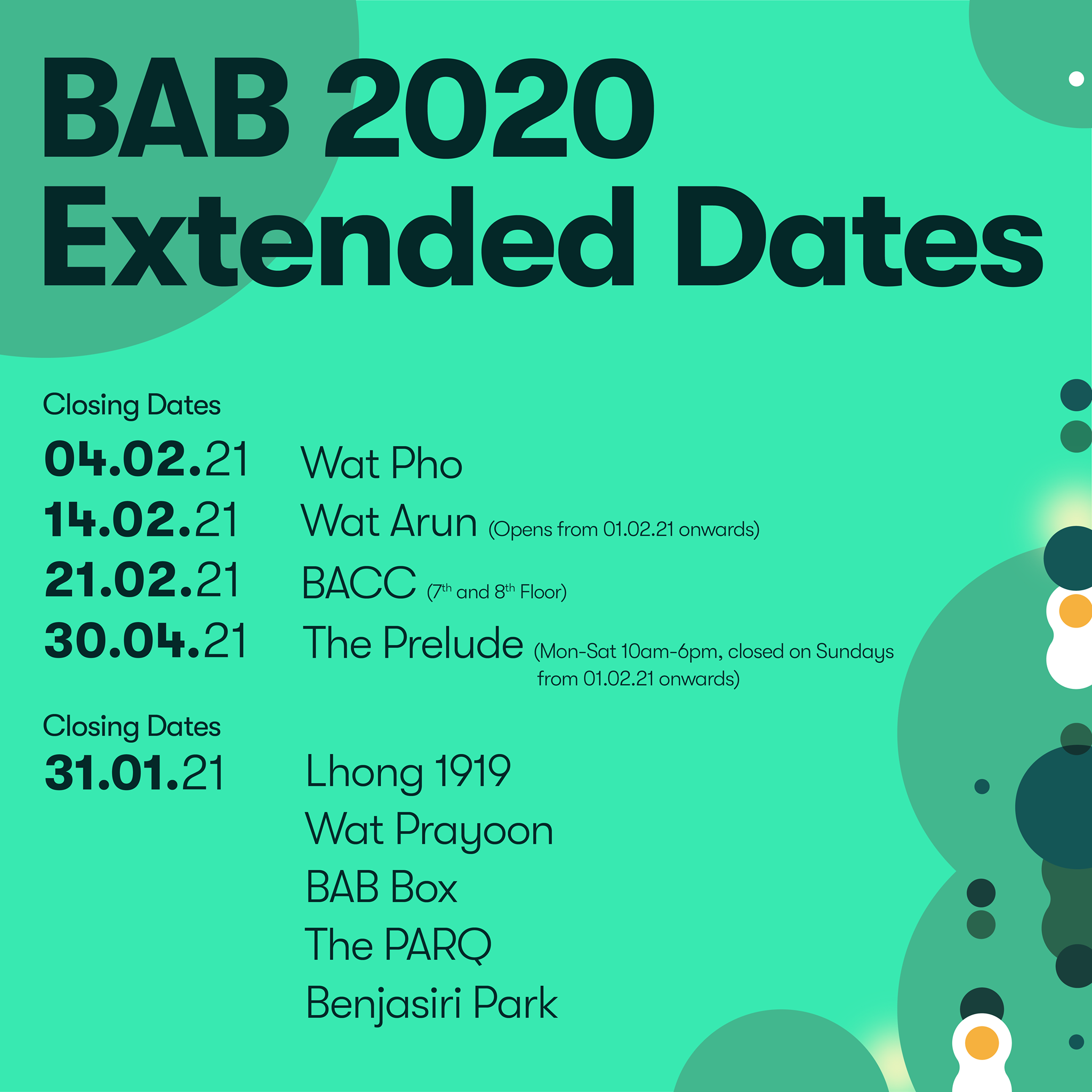 Bangkok Art Biennale 2020  (BAB 2020)