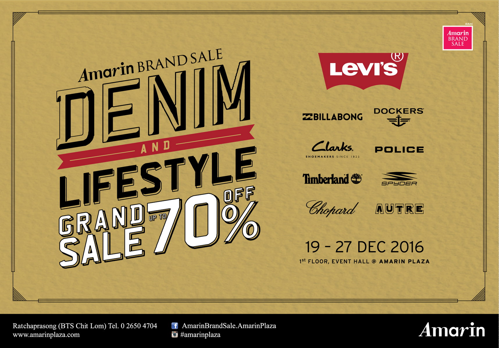 Amarin Brand Sale: Denim & Lifestyle Grand Sale Up to 70%