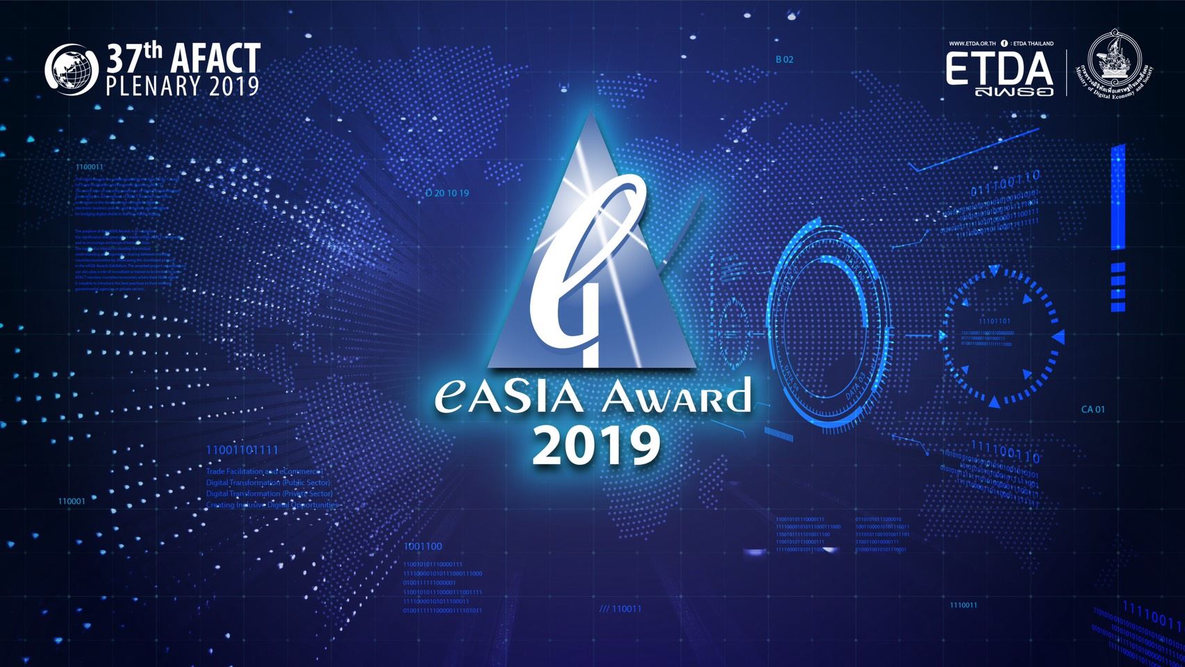 พิธีประกาศรางวัลการประกวด eASIA Awards 2019