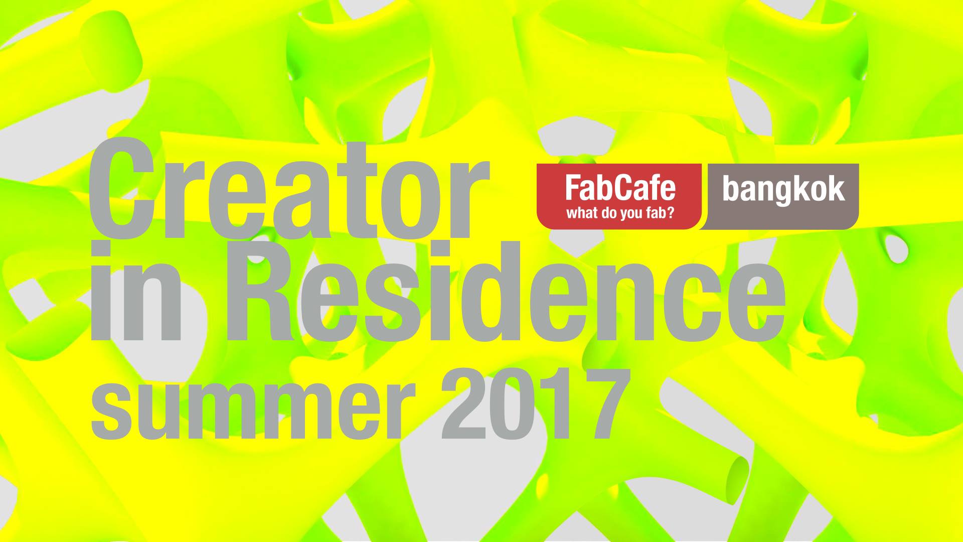 Creator in Residence Summer 2017
