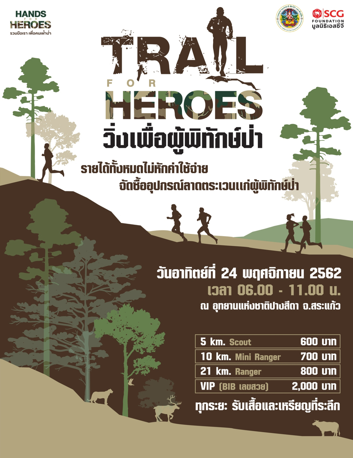 Trail for Heroes วิ่งเทรลเพื่อผู้พิทักษ์ป่า