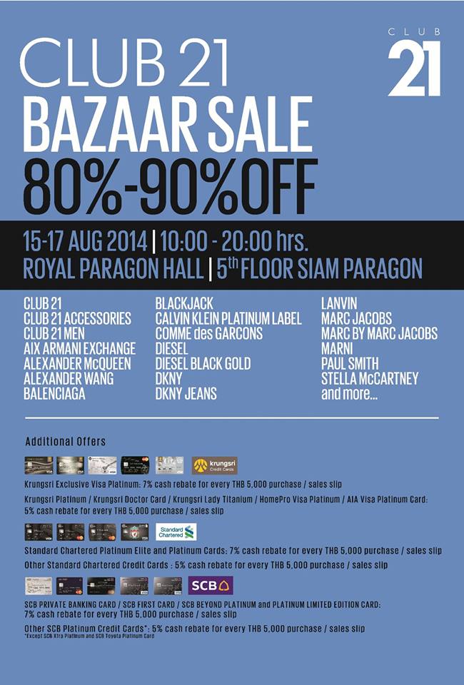 Club 21 Bazaar Sale