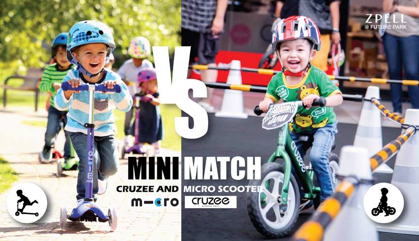 Mini Match cruzee & micro scooter racing