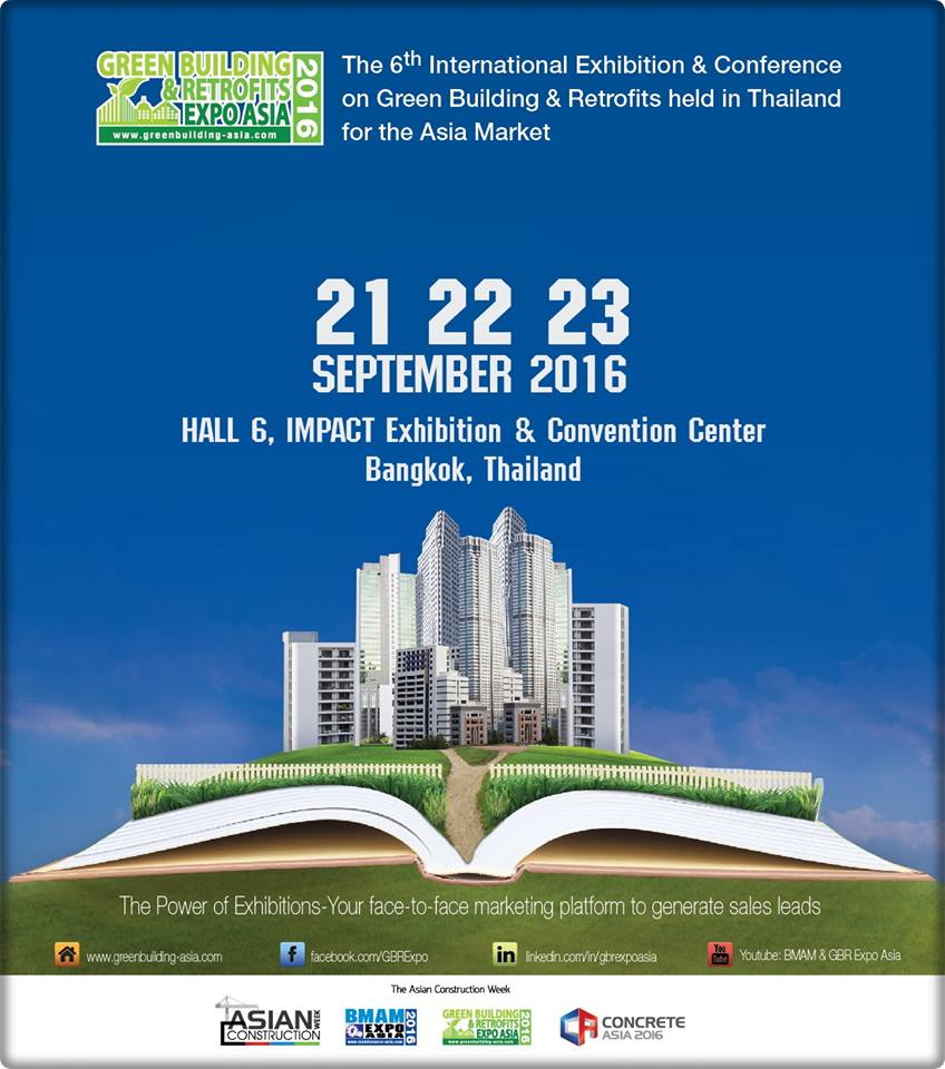GBR Eงาน GBR Expo Asia 2016 - Green Building & Retrofits Expo Asia 2016
