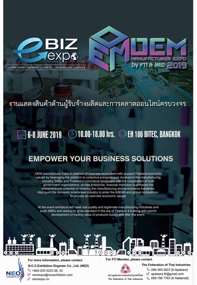 e-Biz & OEM Manufacturer Expo 2019 by FTI & NEO